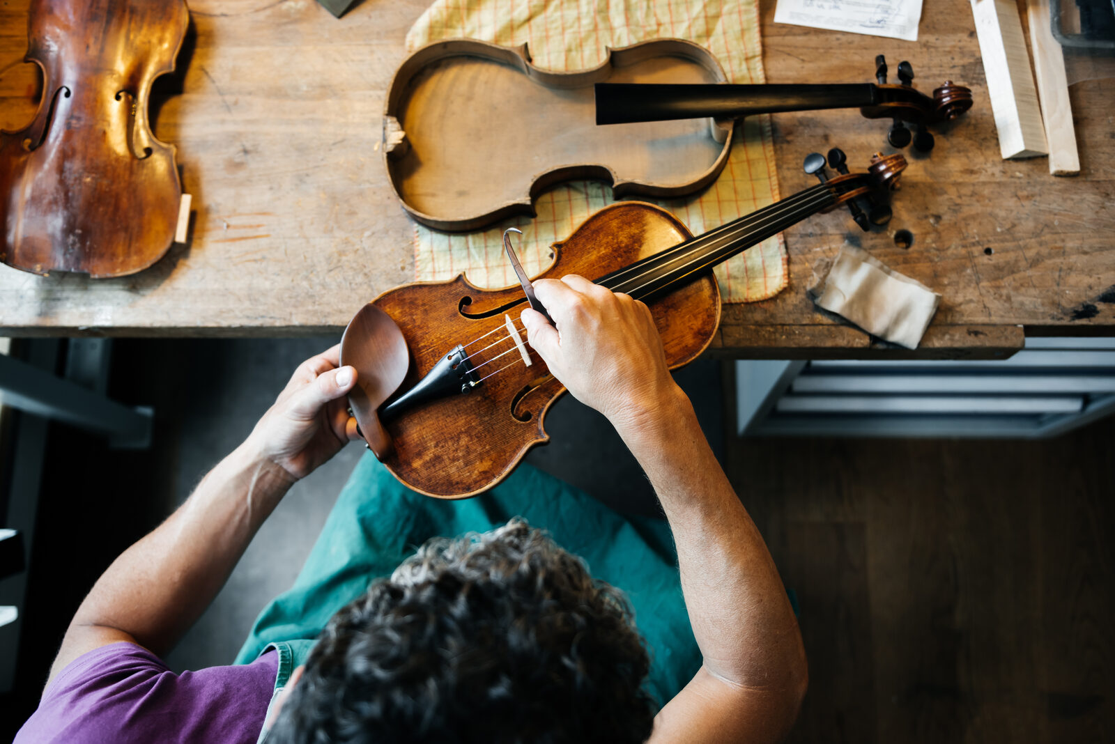 Fastställande av en violin